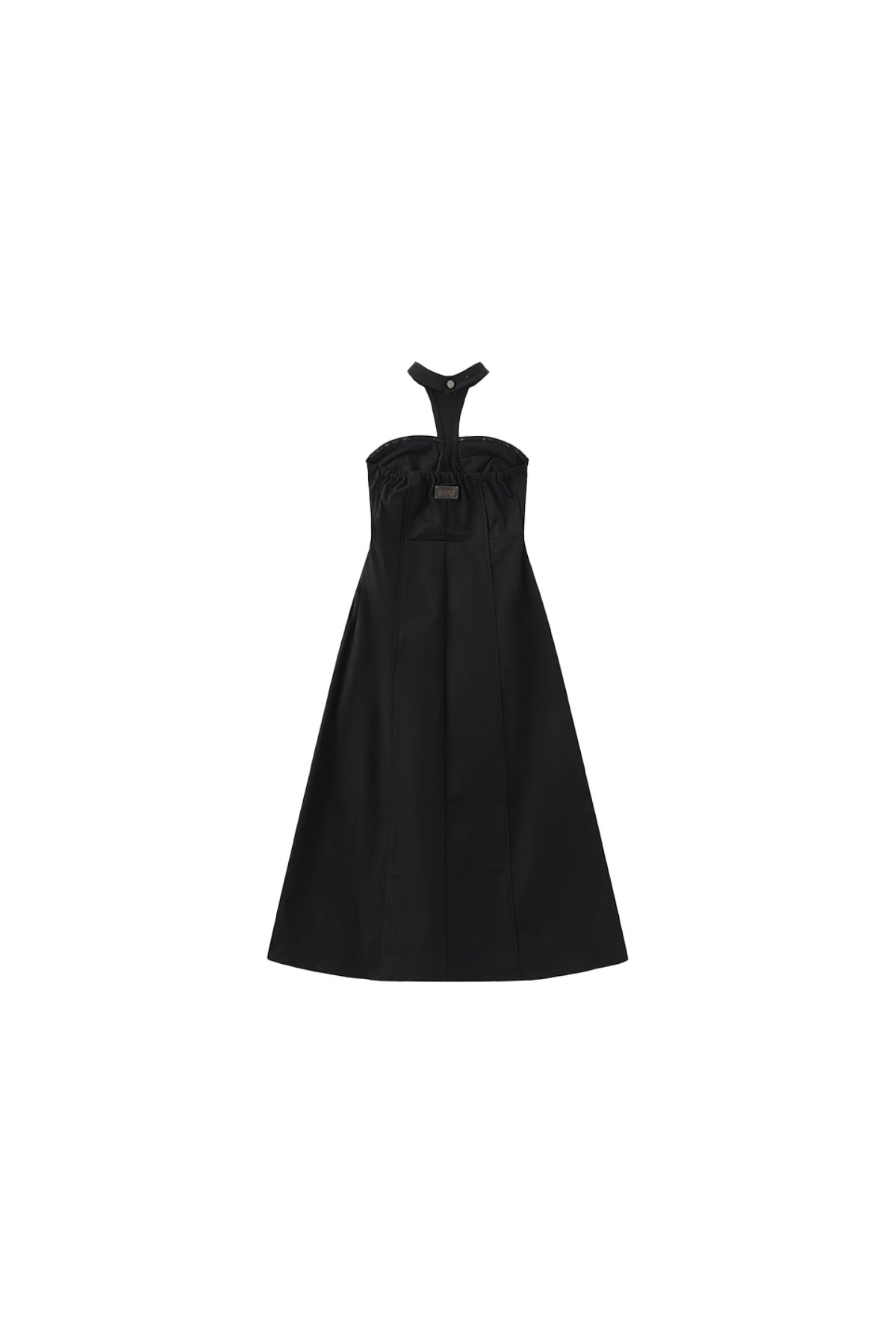 YJ1NGZYZJ Nylon Halter Midi Dress