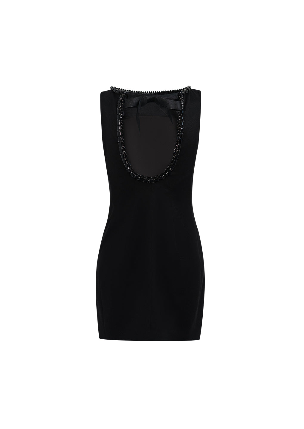 Artel Retro Black Sheath Dress with Open Back