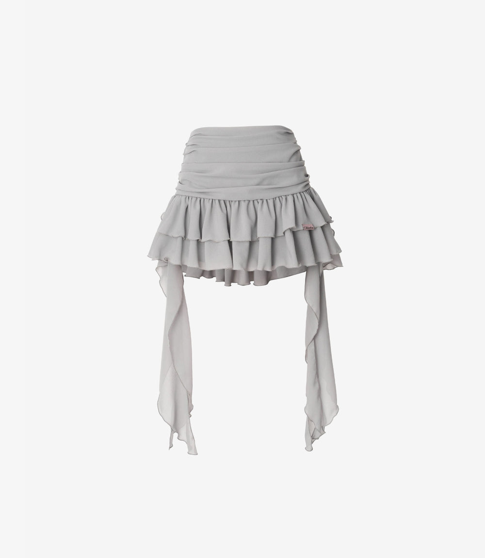 Newalrin Tutu Chiffon Winged Shirred Skirt