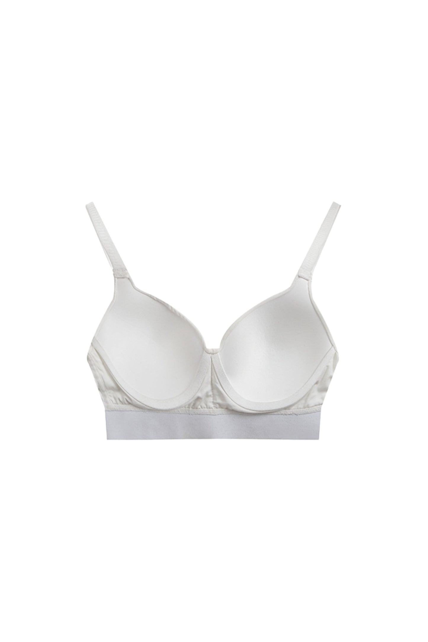 YJ1NGZYZJ Cotton Push Up Plunge Bra In White