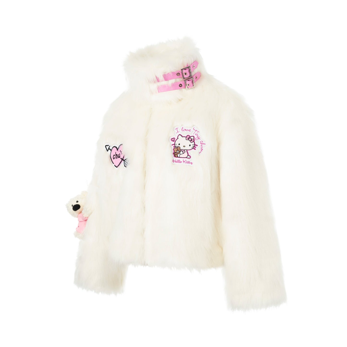 13DE MARZO Hello Kitty Bear Artificial Mink Coat