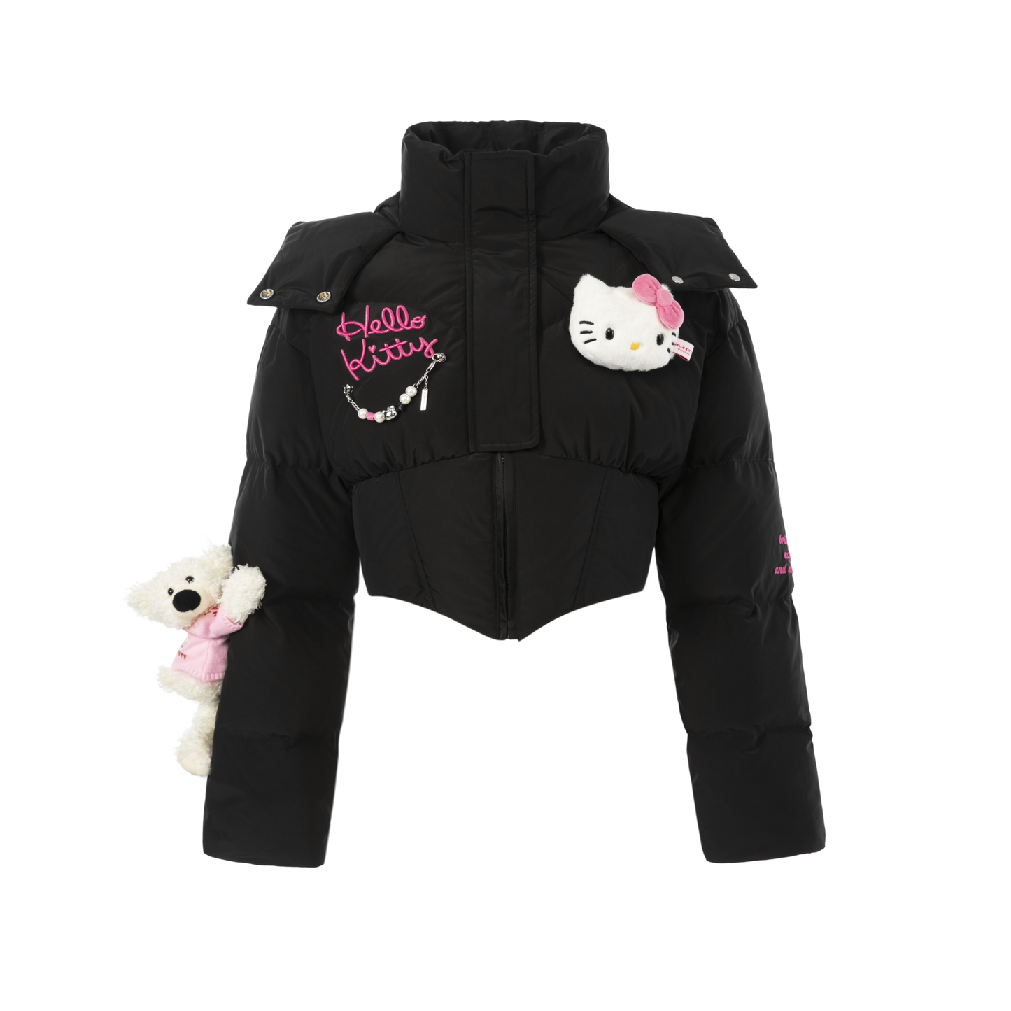 13DE MARZO Hello Kitty Bear Short Down Jacket