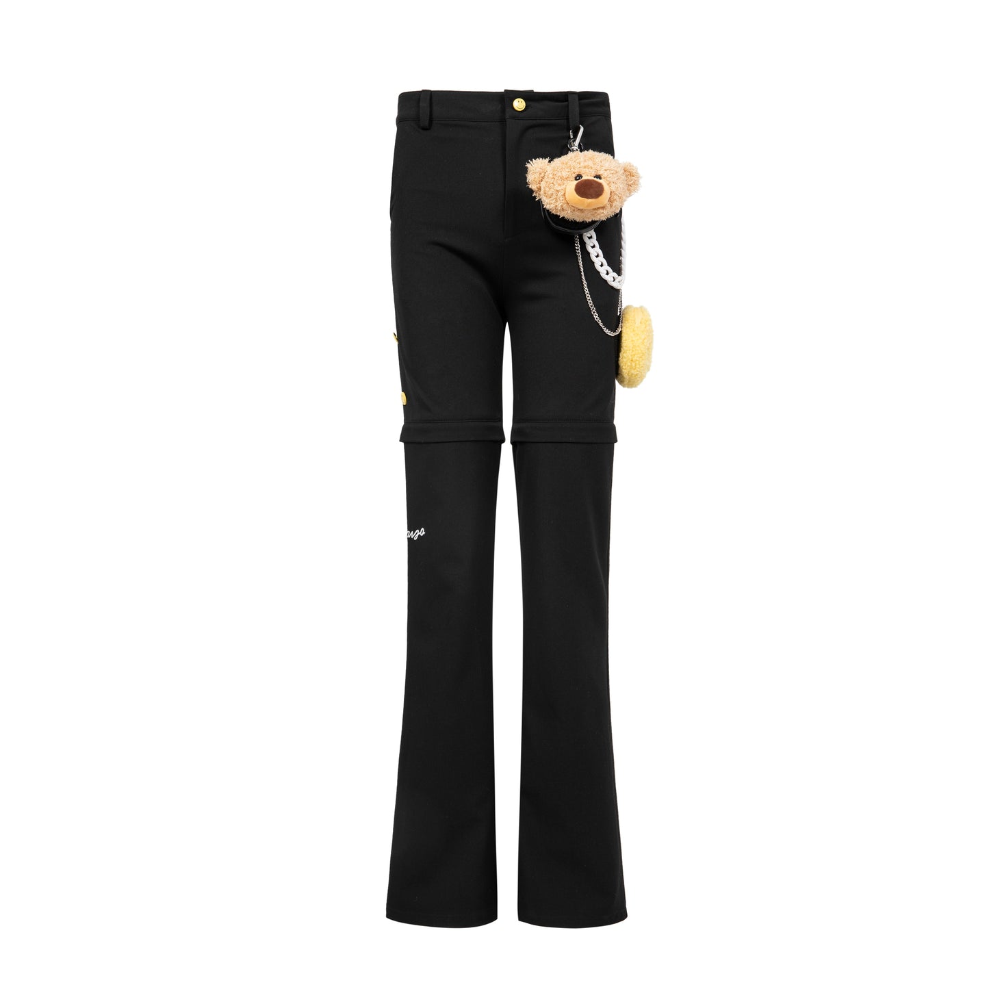 13DE MARZO Palda Bear Velcro Patch Bag Trousers