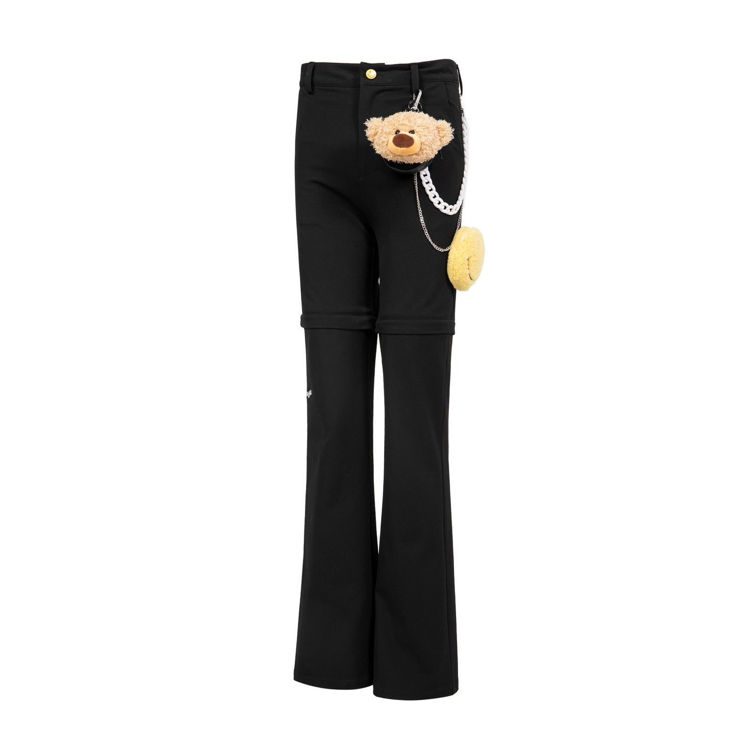 13DE MARZO Palda Bear Velcro Patch Bag Trousers