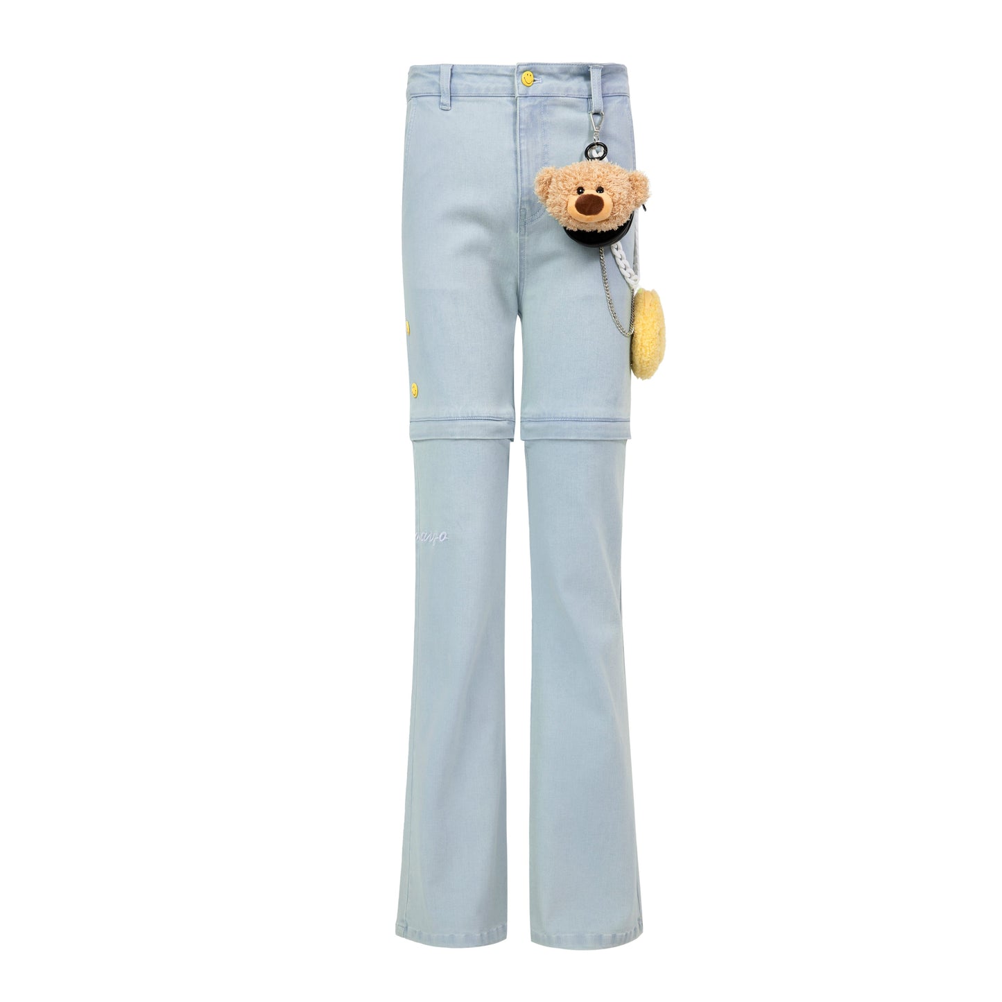 13DE MARZO Palda Bear Velcro Patch Bag Trousers