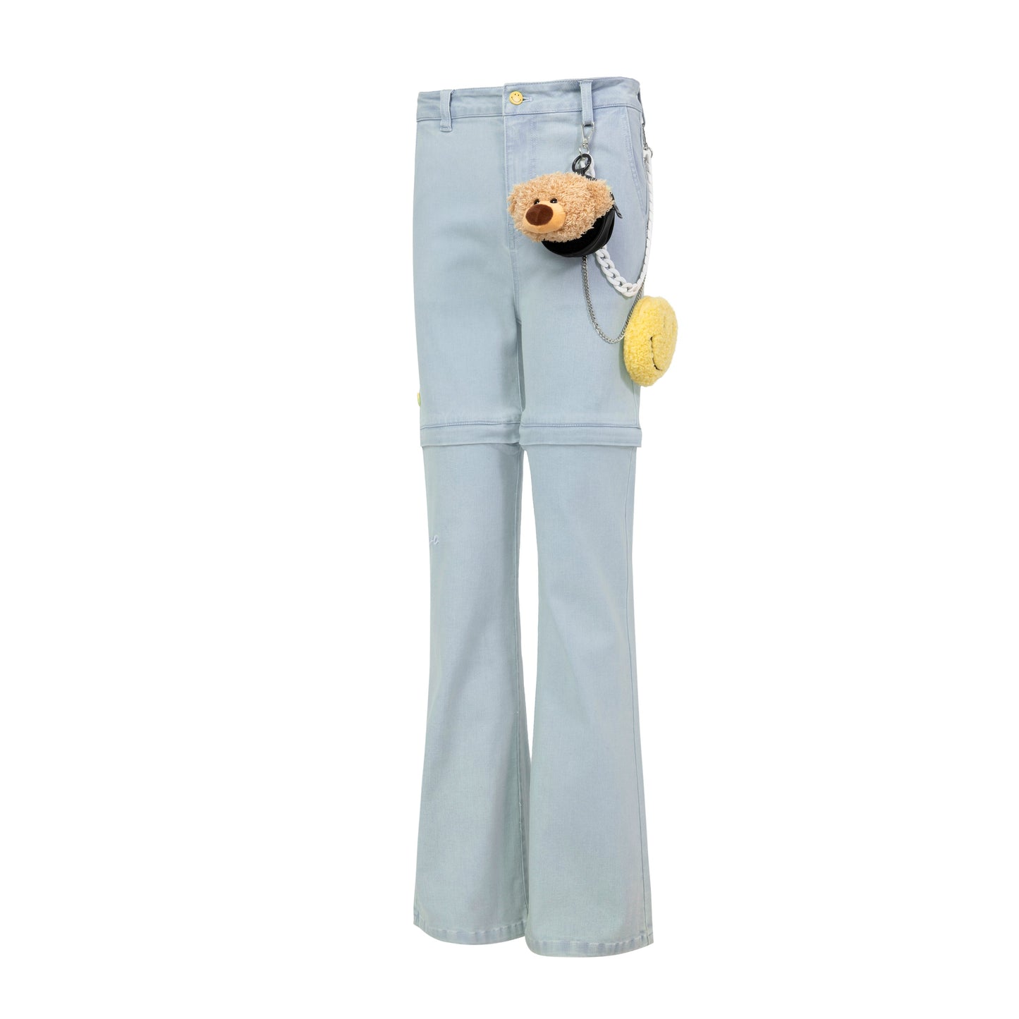 13DE MARZO Palda Bear Velcro Patch Bag Trousers