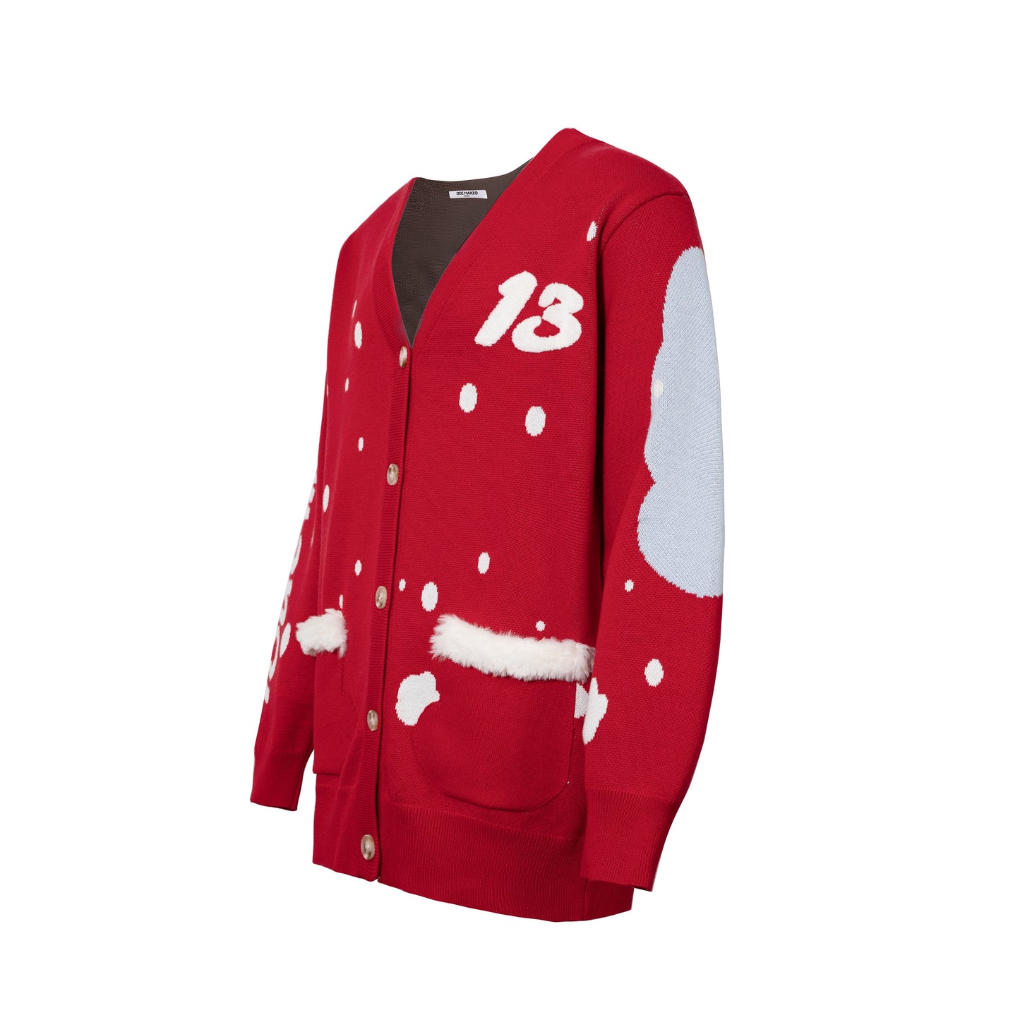 13DE MARZO Teddy Bear Christmas Costume Cardigan