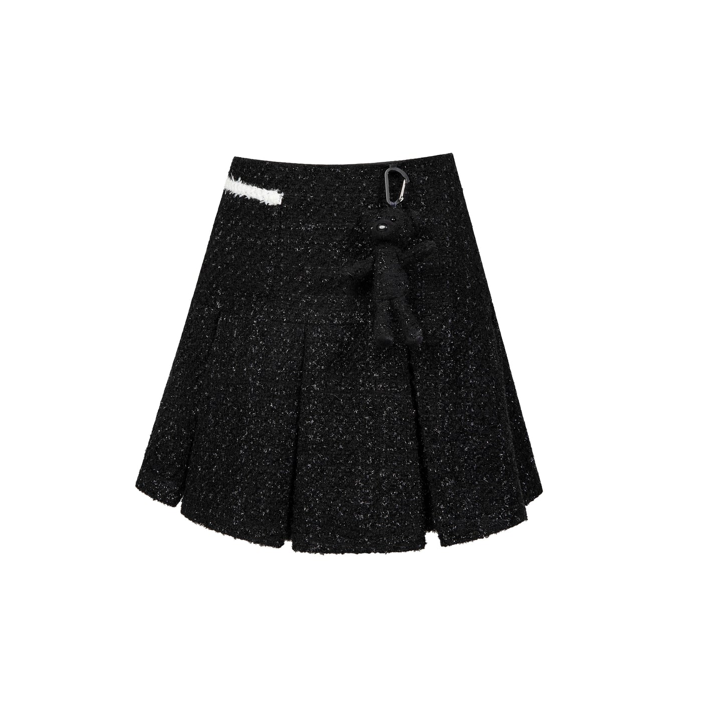 13DE MARZO Tweed Palda Bear Sivided Skirt