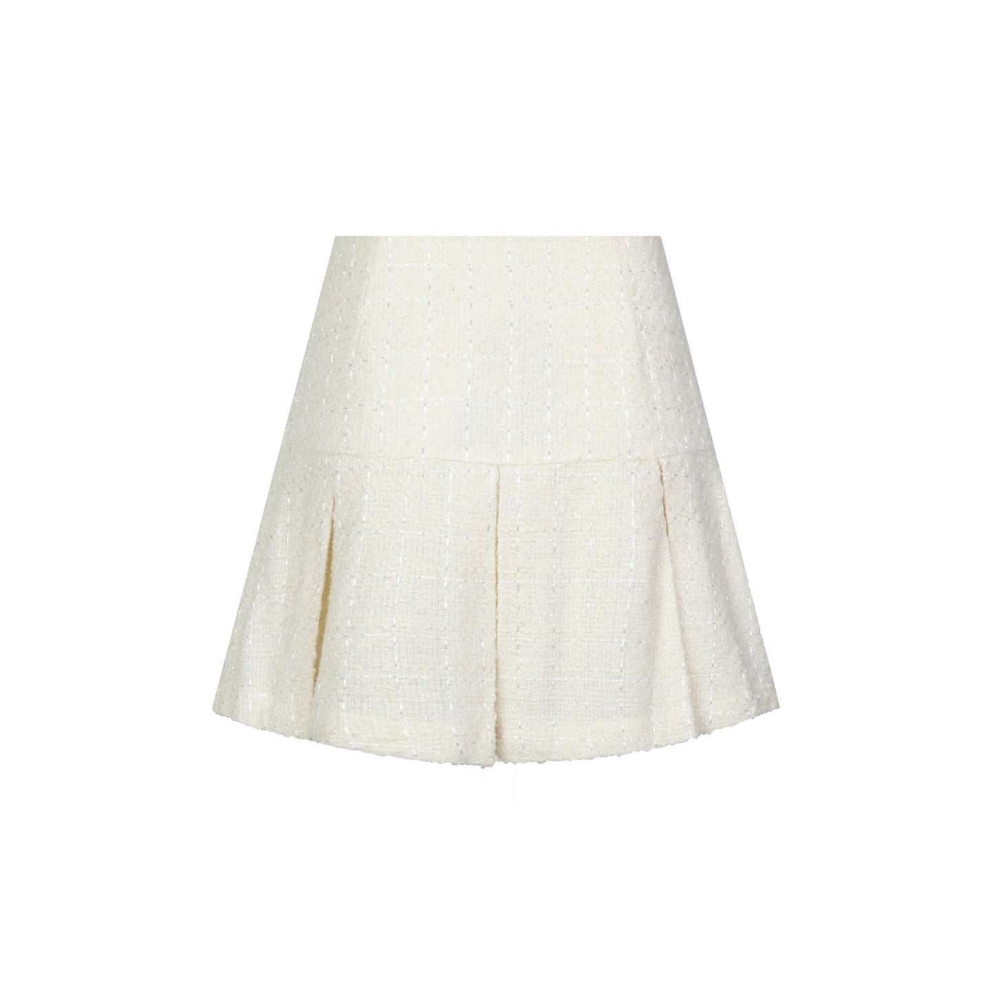 13DE MARZO Tweed Palda Bear Sivided Skirt