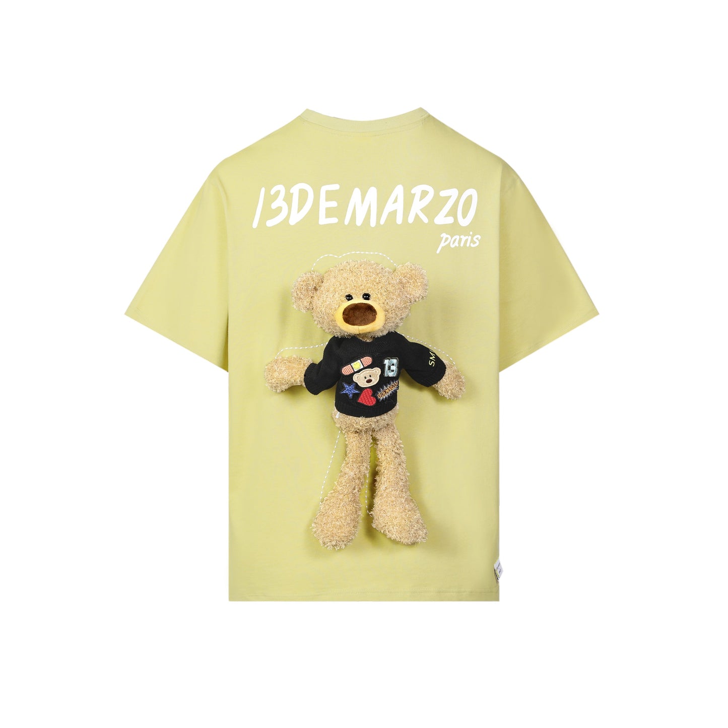 13DE MARZO Palda Bear Velcro Patch T-shirt