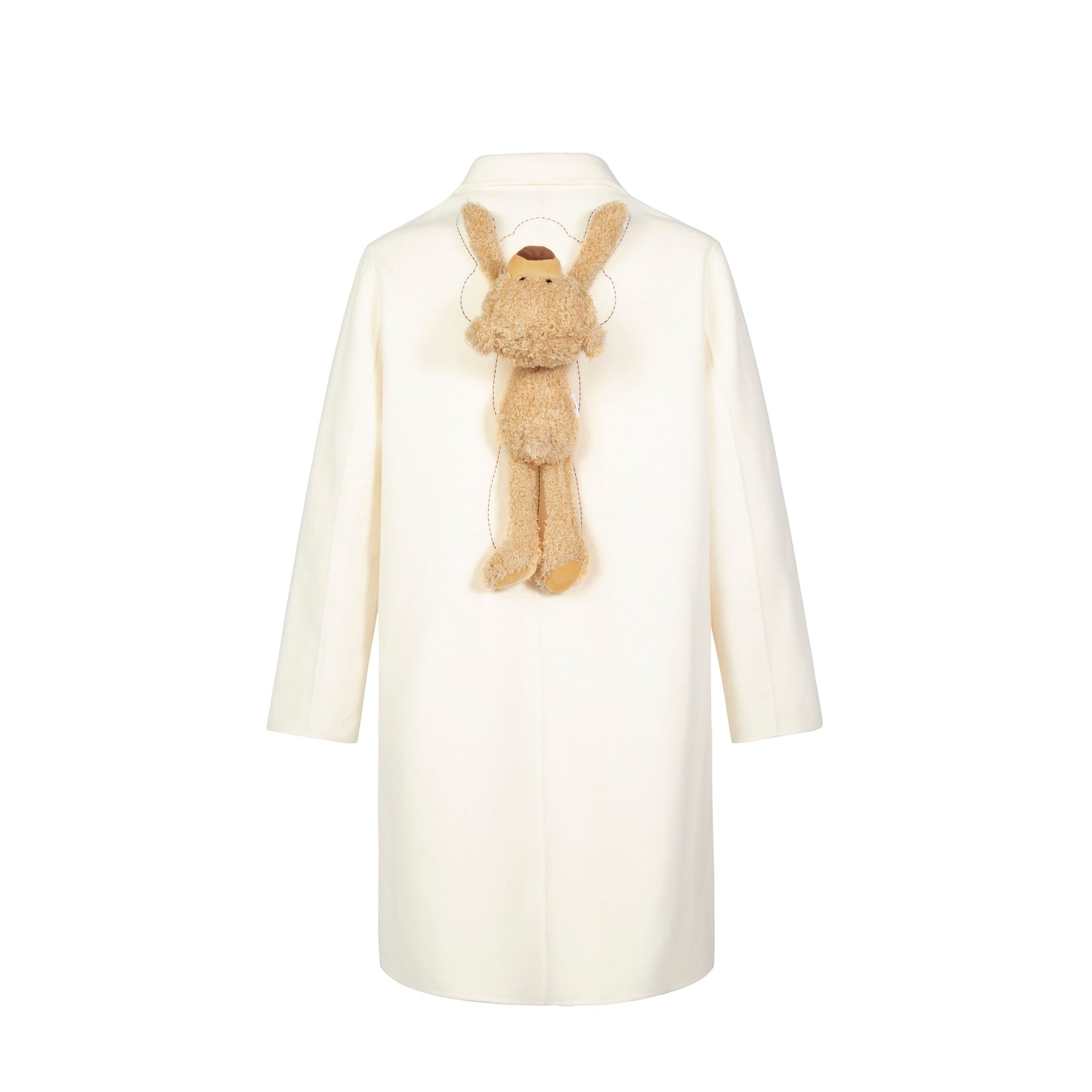 13DE MARZO Palda Bear Woolen Overcoat