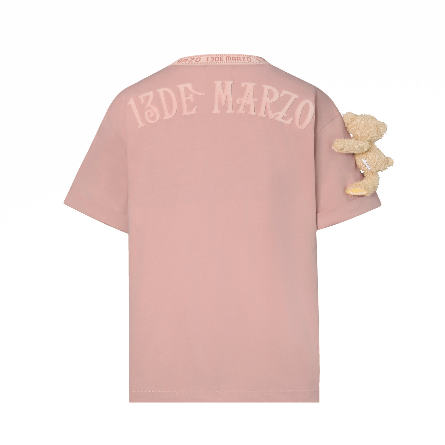 13DE MARZO Round Neck Stitch Logo T-shirt