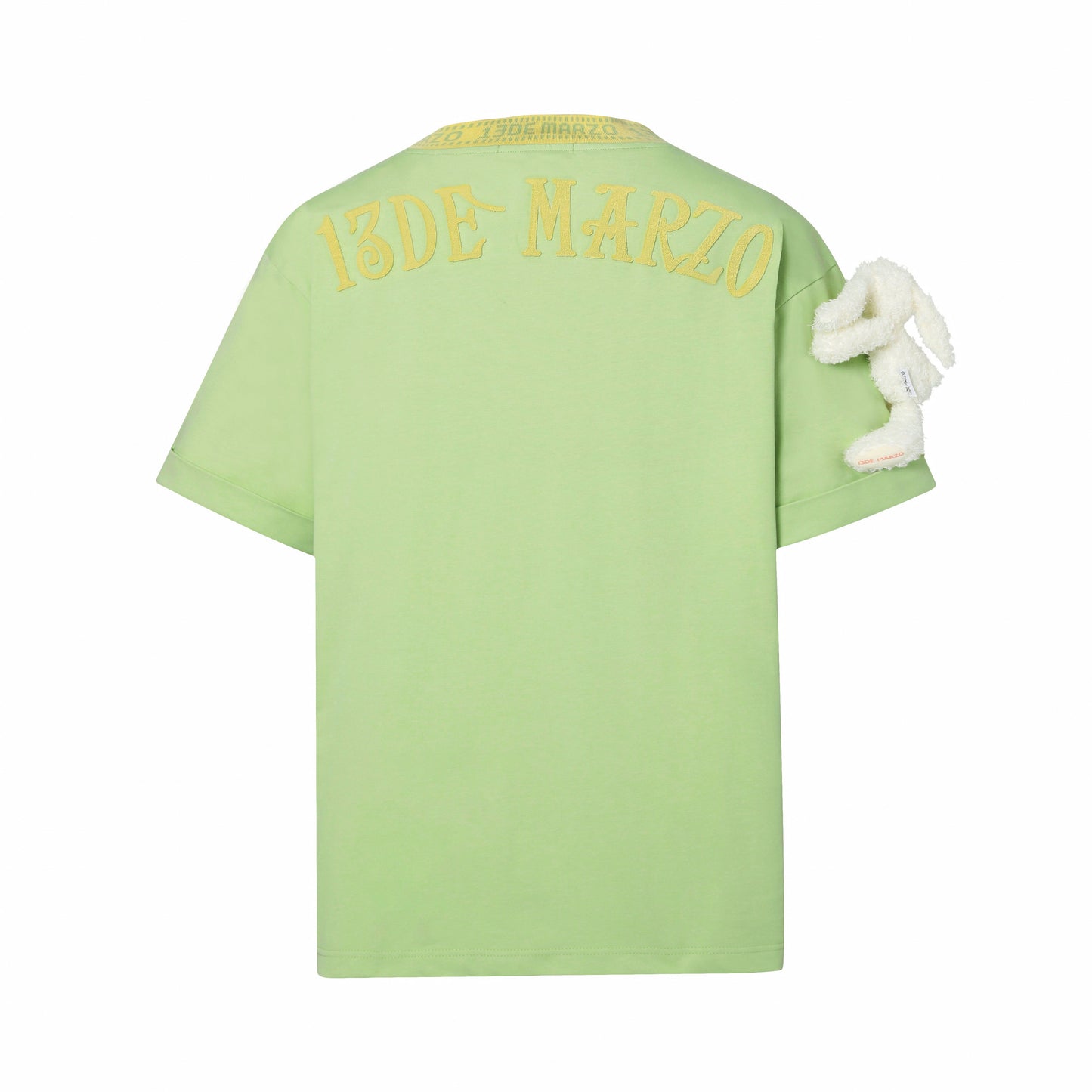 13DE MARZO Round Neck Stitch Logo T-shirt