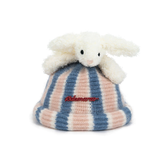 13DE MARZO Bunny Stripe Beanie