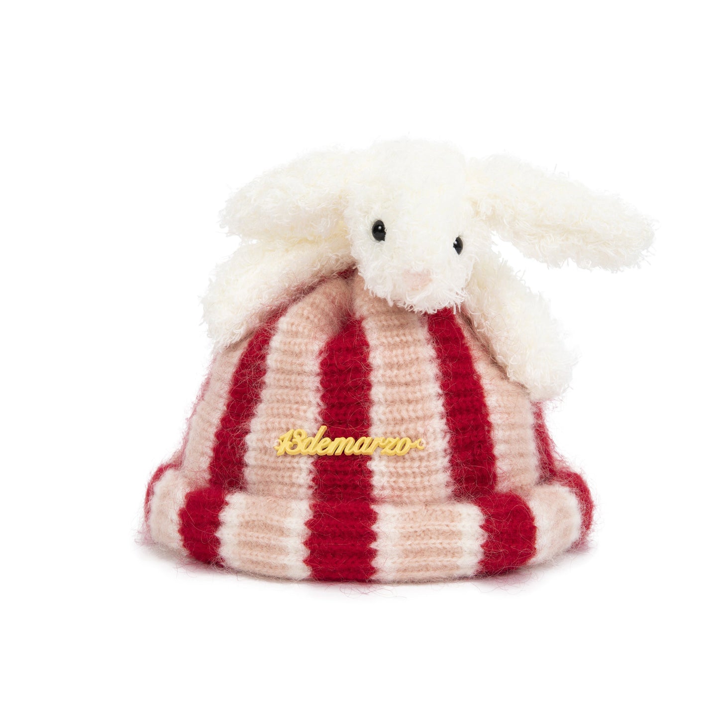 13DE MARZO Bunny Stripe Beanie