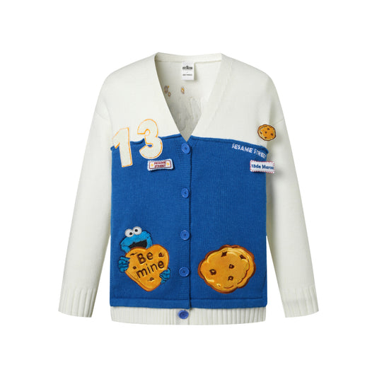 13DE MARZO Cookie Monster Knit Cardigan