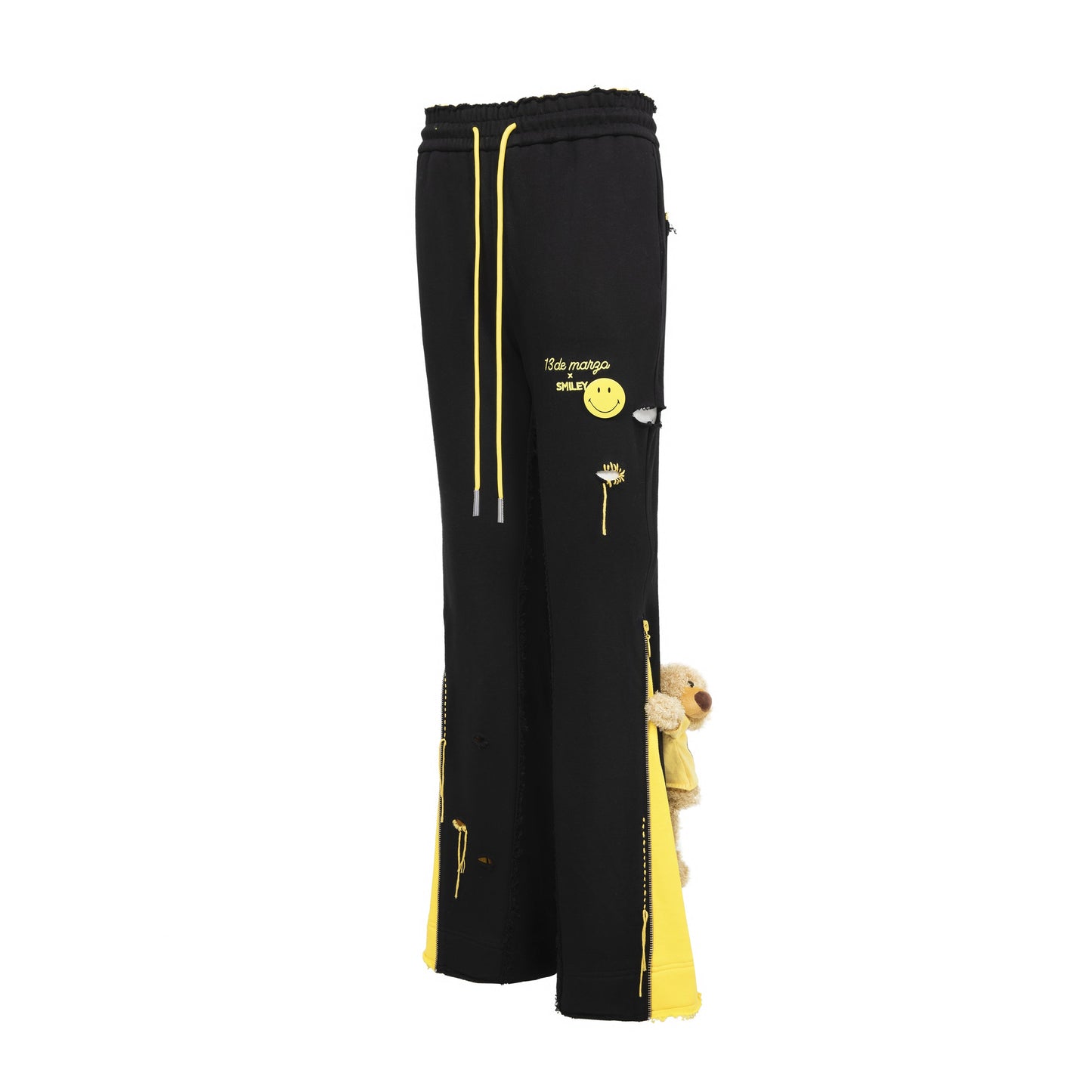 13DE MARZO Bear Bell Bottom Pants