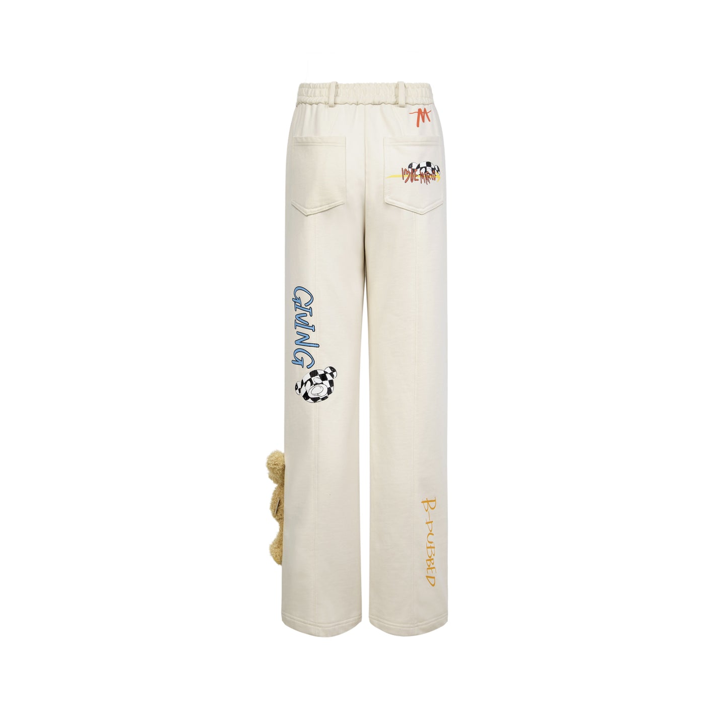 13DE MARZO Street Graffiti Slang Bear Sweatpants