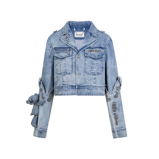 13DE MARZO Removable Cuff Denim Jacket