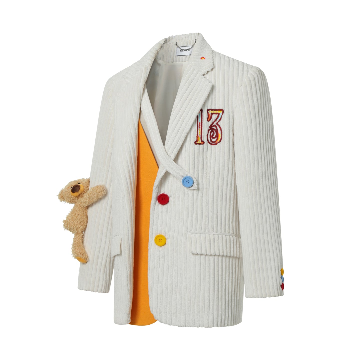 13DE MARZO Bear Corduroy Suit