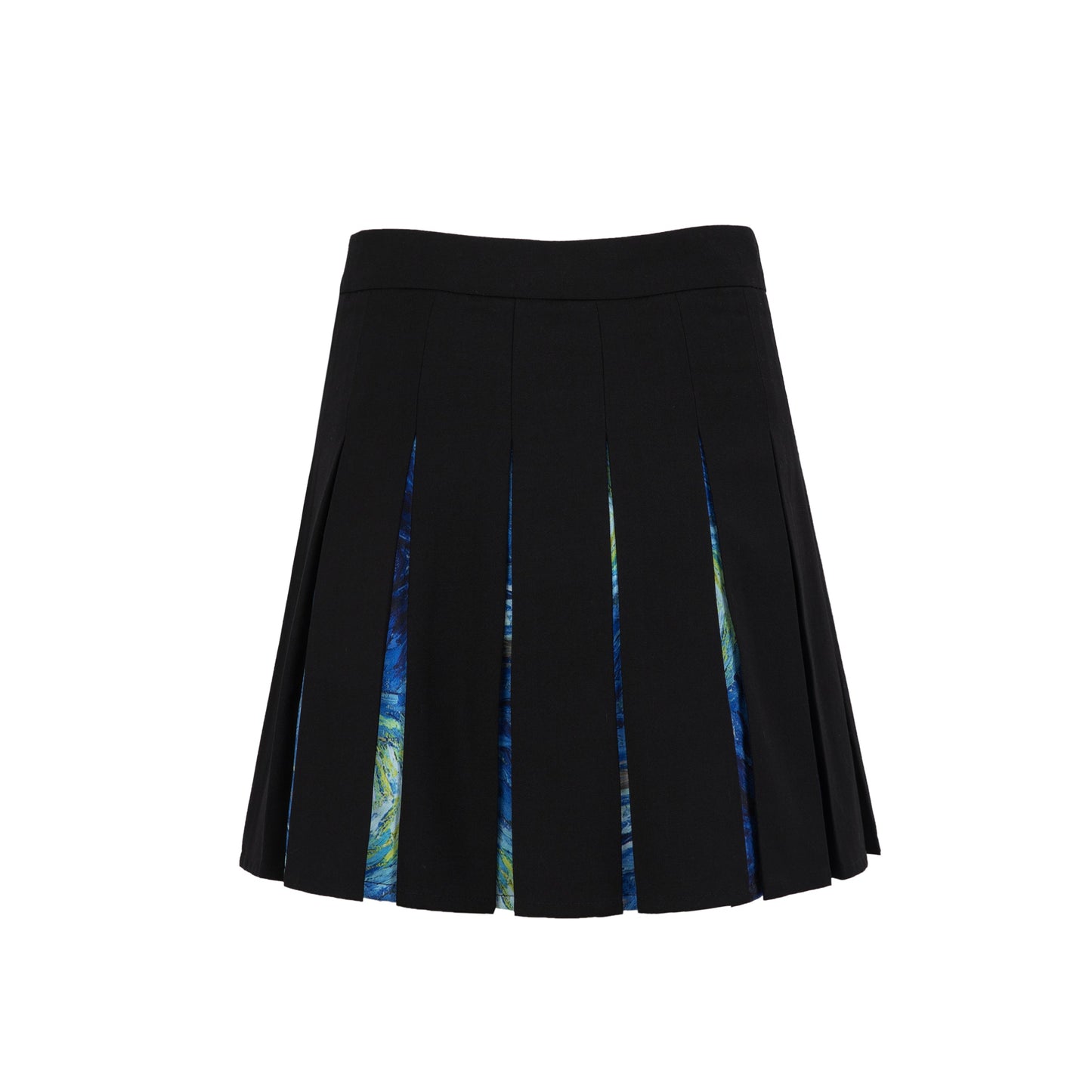 13DE MARZO Van Gogh Masterpiece Pleated Skirt