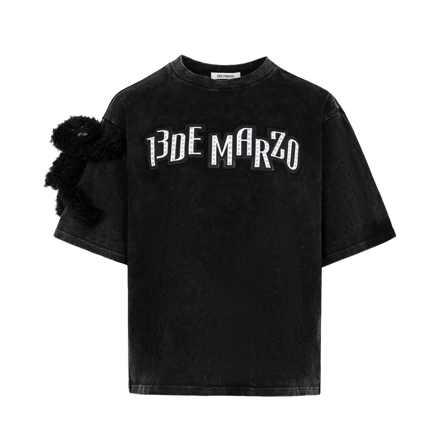 13DE MARZO Washed Rivet Logo T-shirt