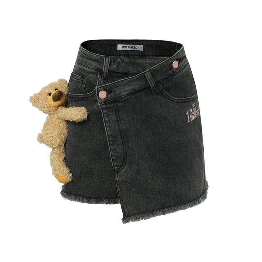 13DE MARZO Bear Geometry Pantskirt