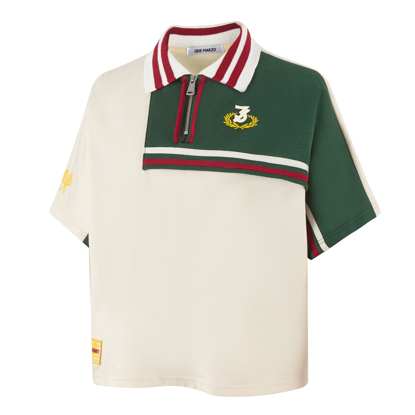 13DE MARZO Vintage Tennis Polo T-shirt