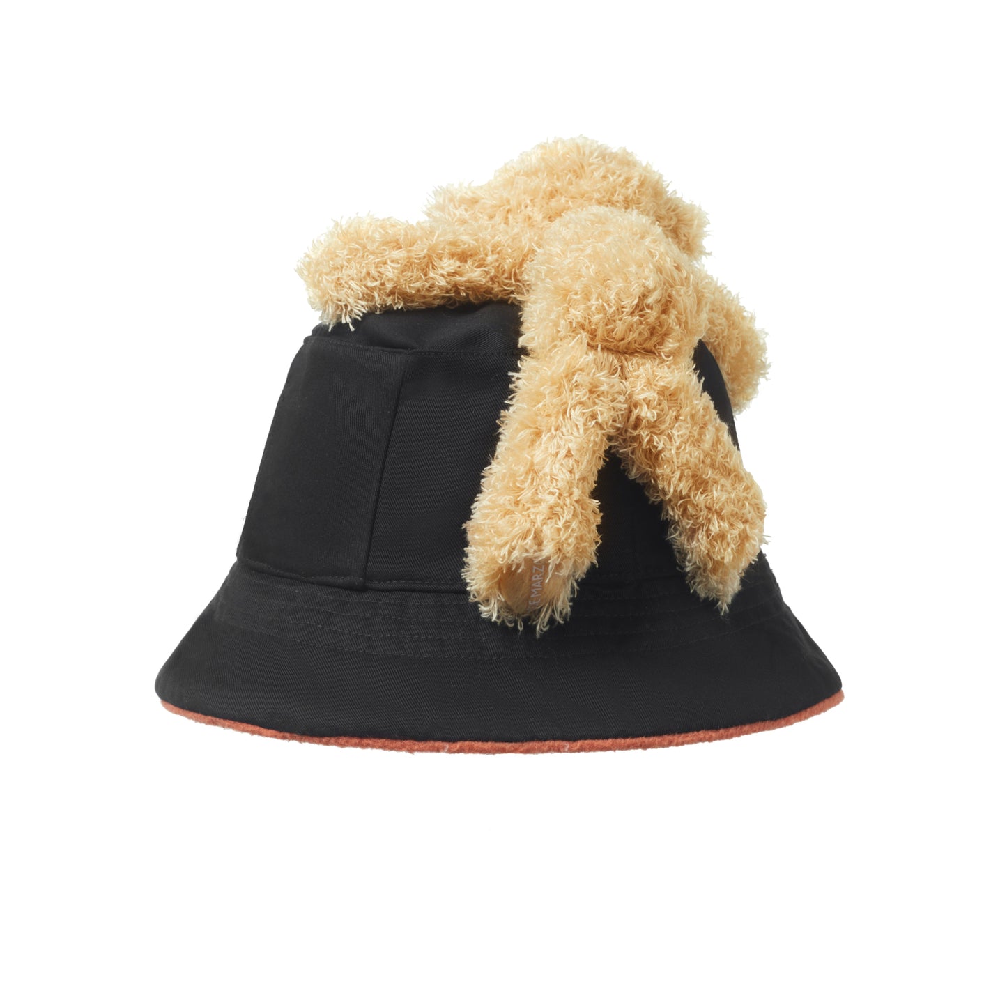 13DE MARZO Bear Inside-out Plaid Bucket Hat