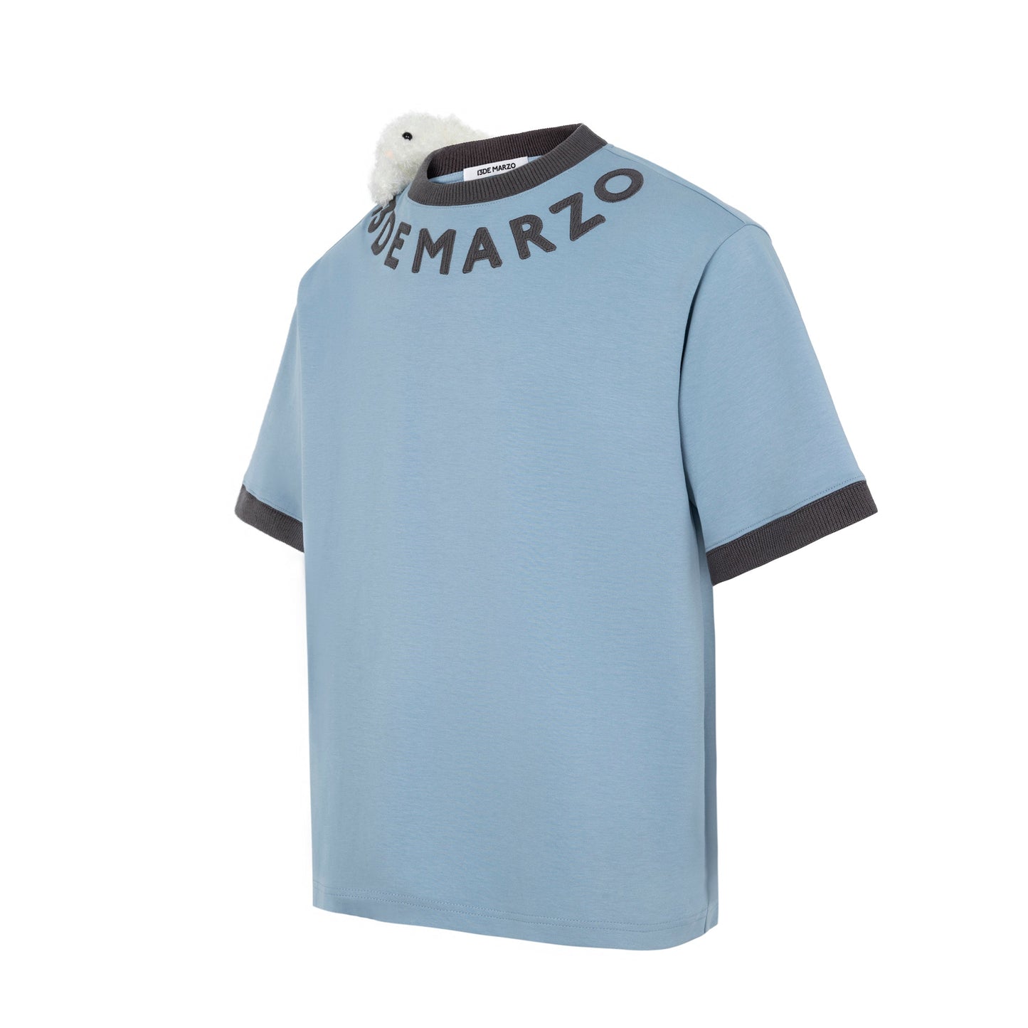 13DE MARZO Round Neck Knit Logo T-shirt