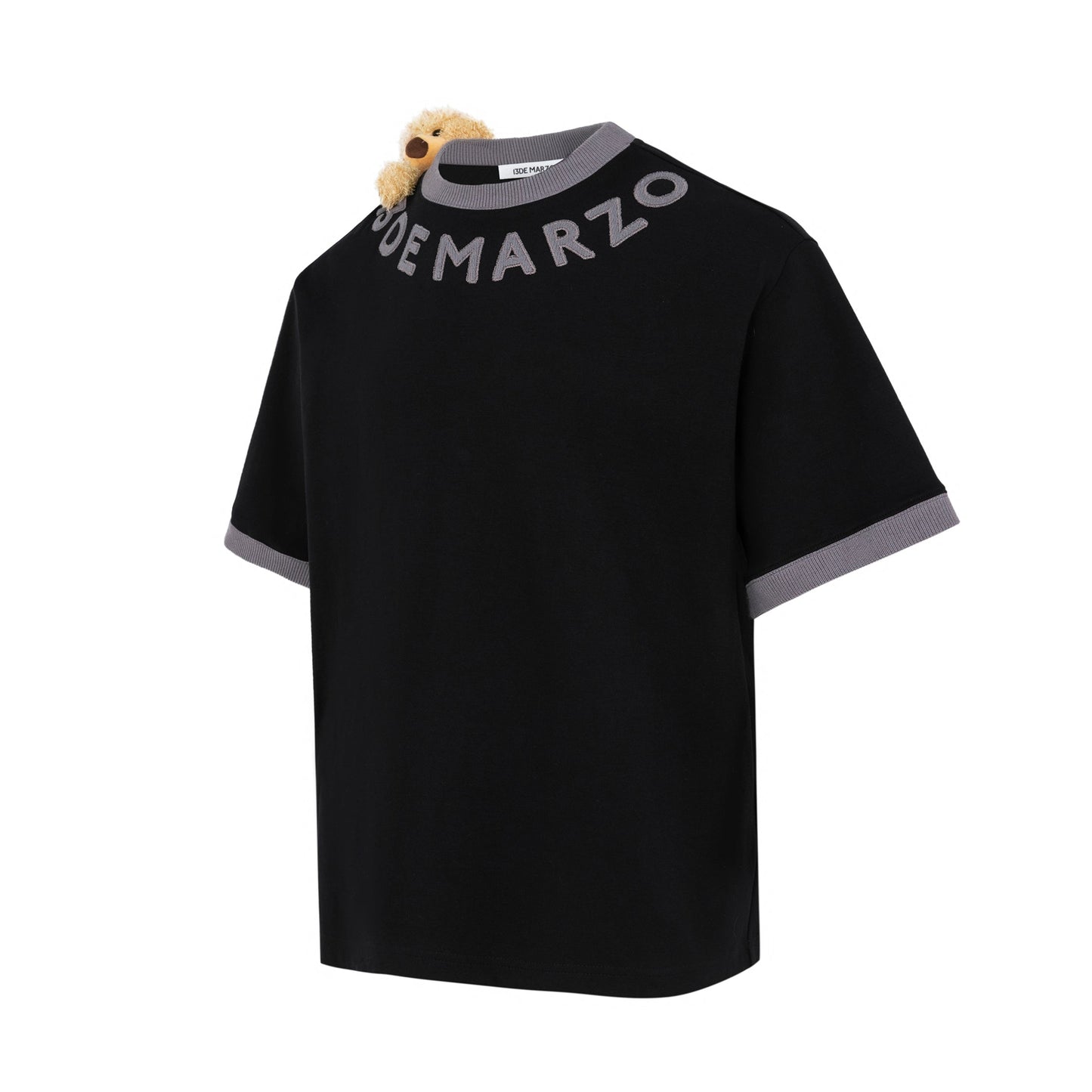 13DE MARZO Round Neck Knit Logo T-shirt