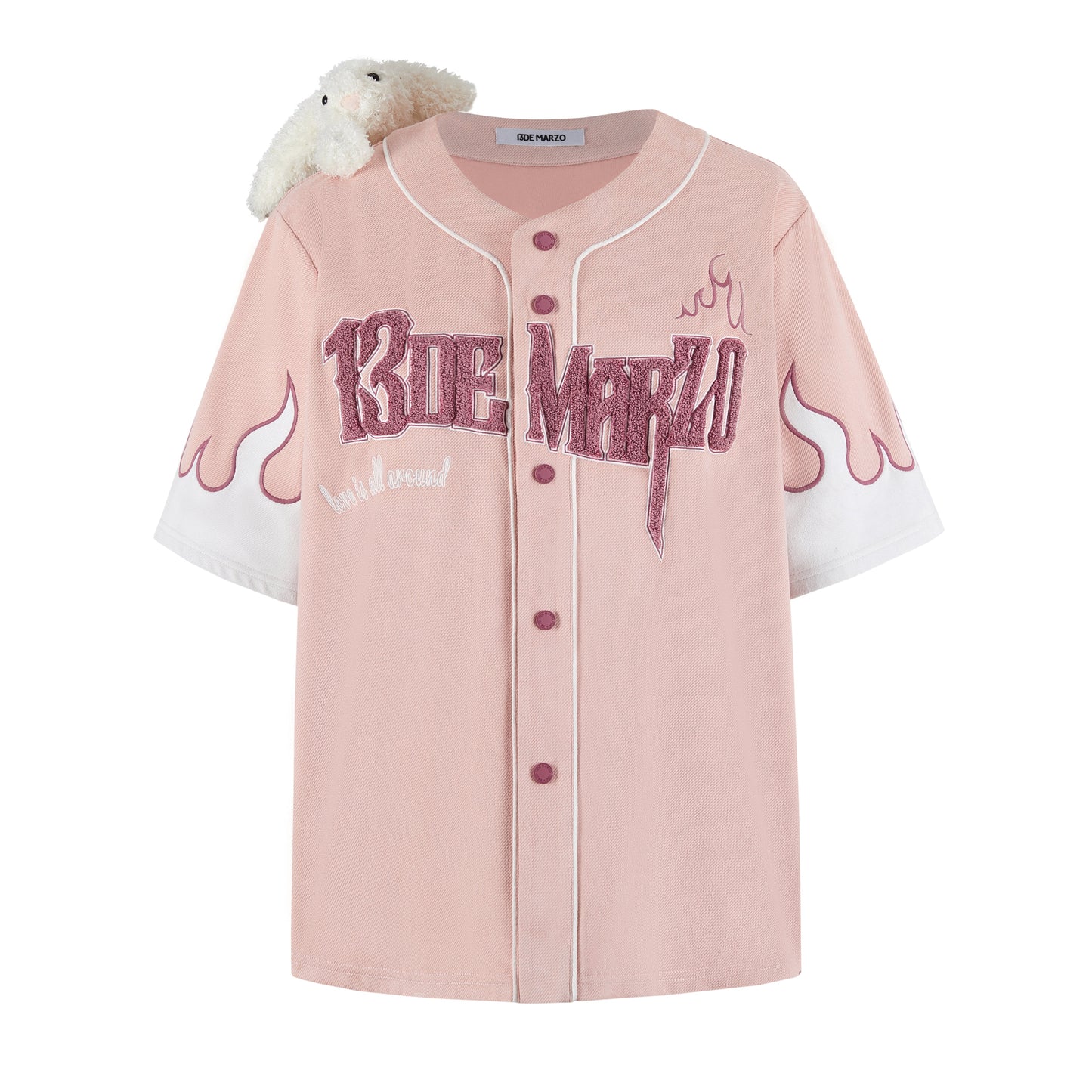 13DE MARZO Flame Baseball Shirt