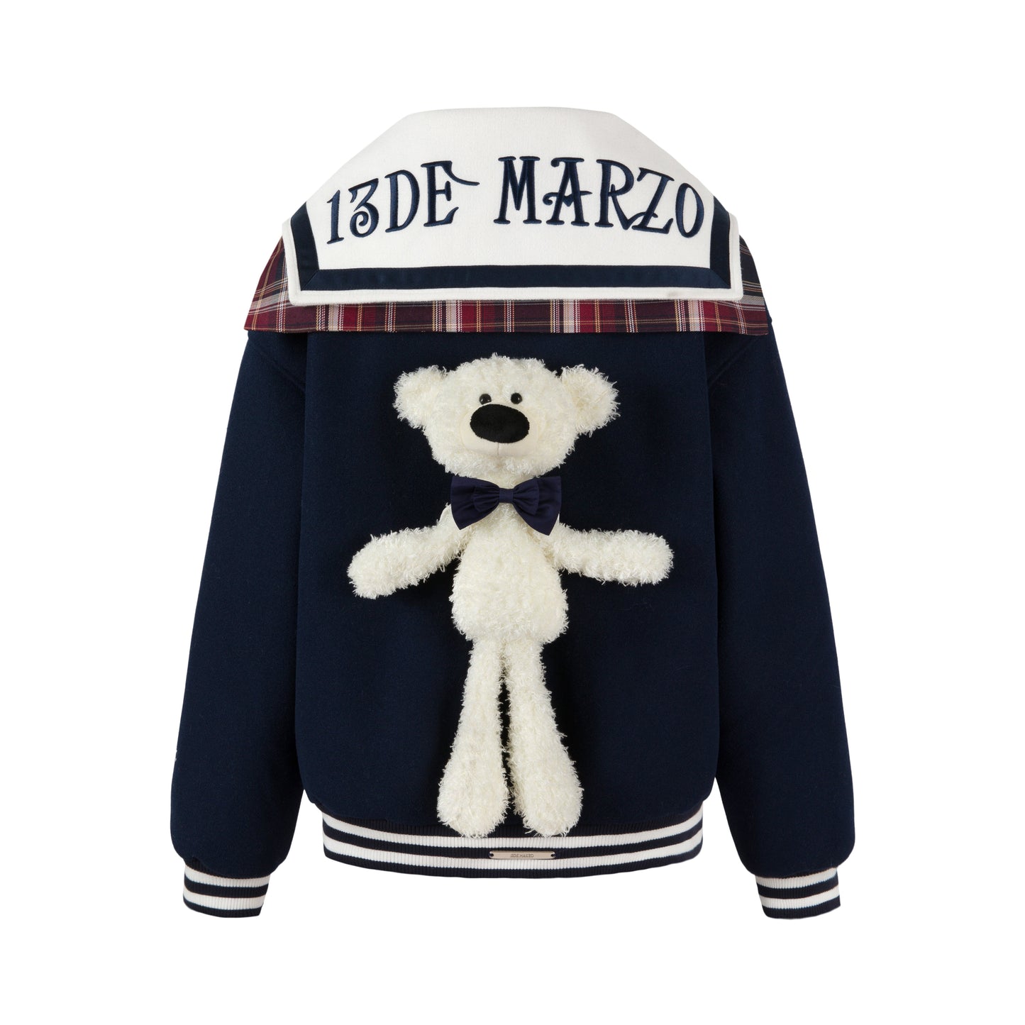 13DE MARZO Sailor Collar Padded Coat