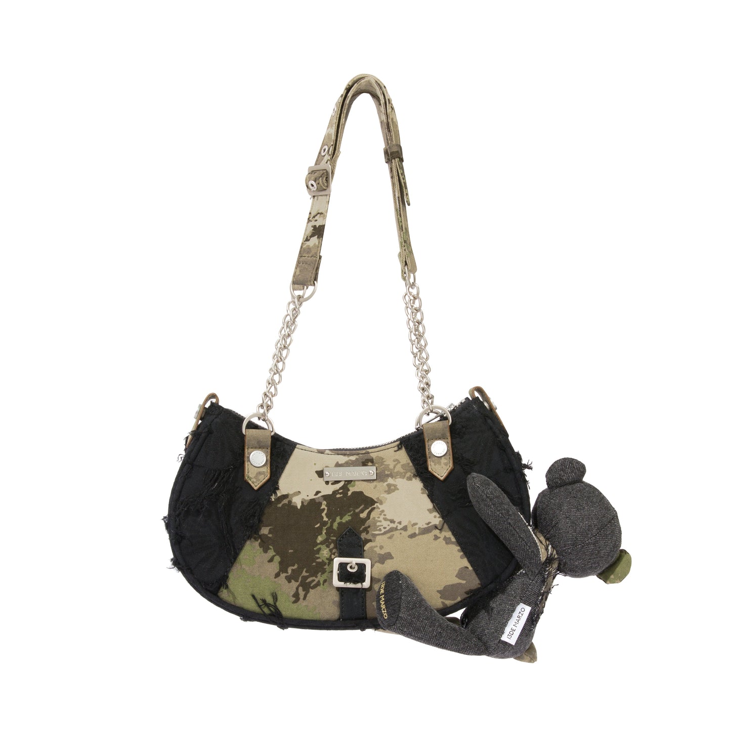 13DE MARZO Camo Denim Bag