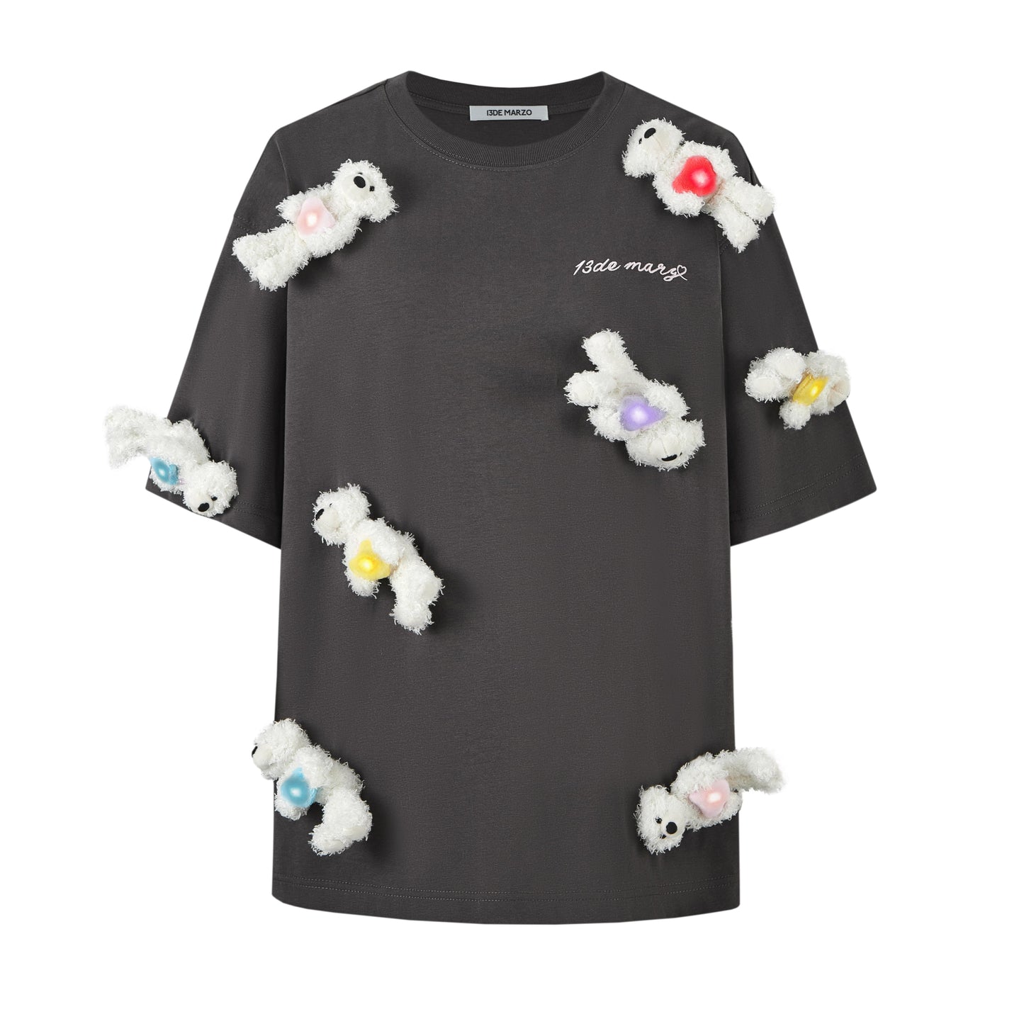 13DE MARZO Doozoo Heart Luminous T-shirt