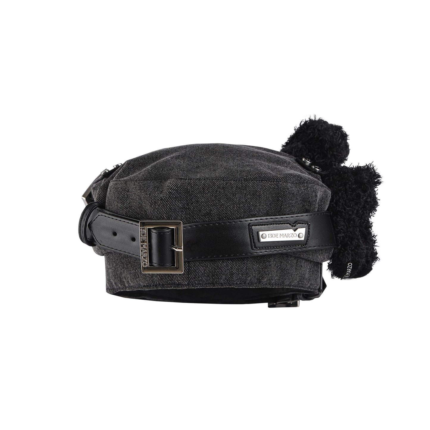 13DE MARZO Leather Belt Beret