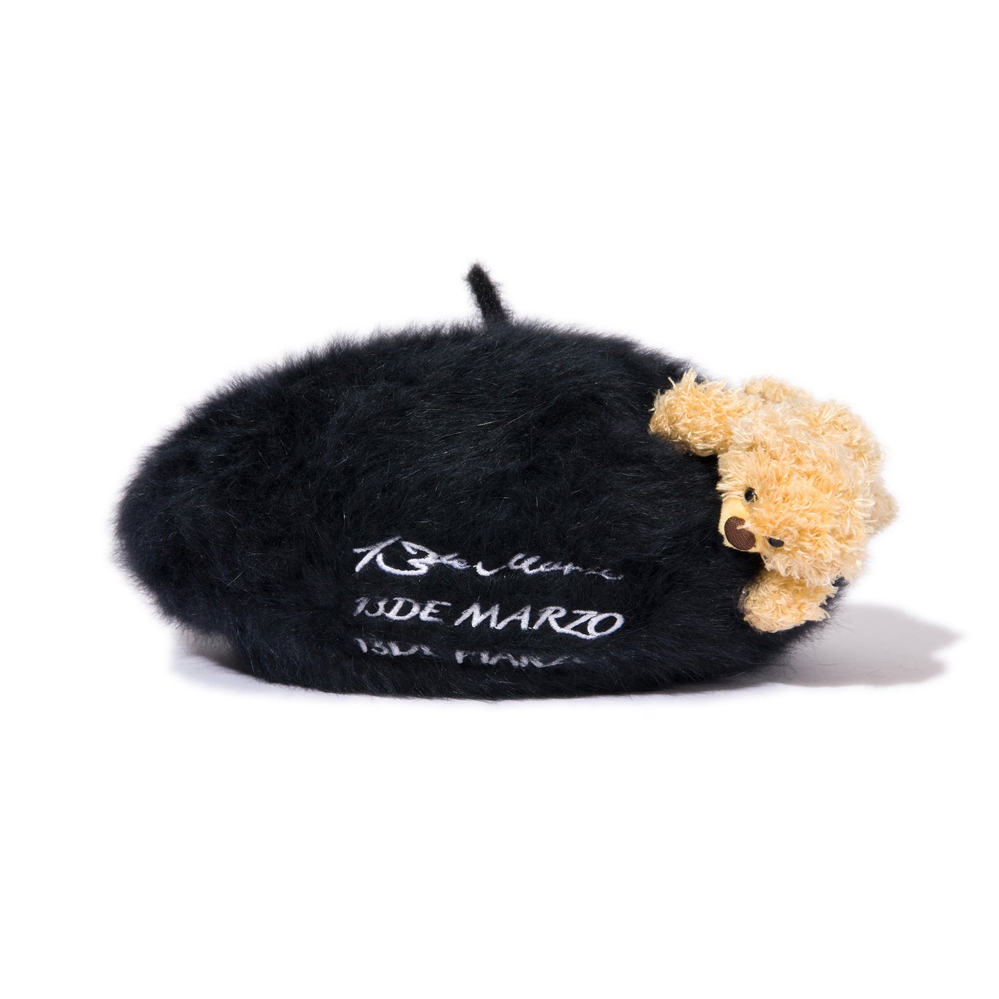 13DE MARZO Multi-logo Furry Beret