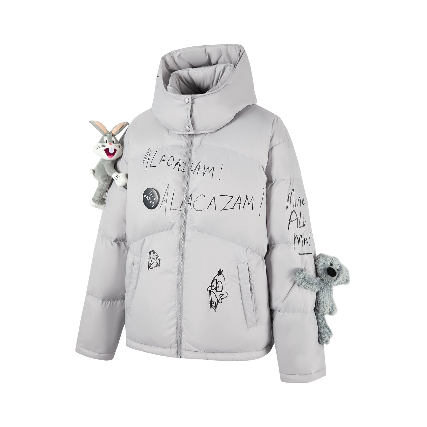 13DE MARZO Bugs Bunny Sketch Down Jacket