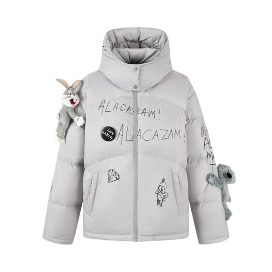 13DE MARZO Bugs Bunny Sketch Down Jacket