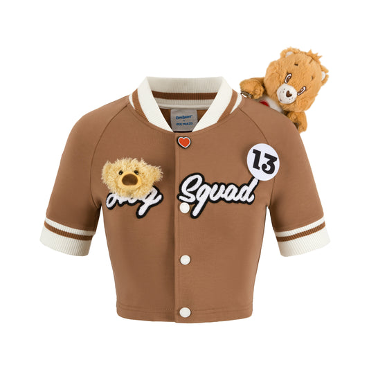 13DE MARZO Hug Squad Baseball Cardigan