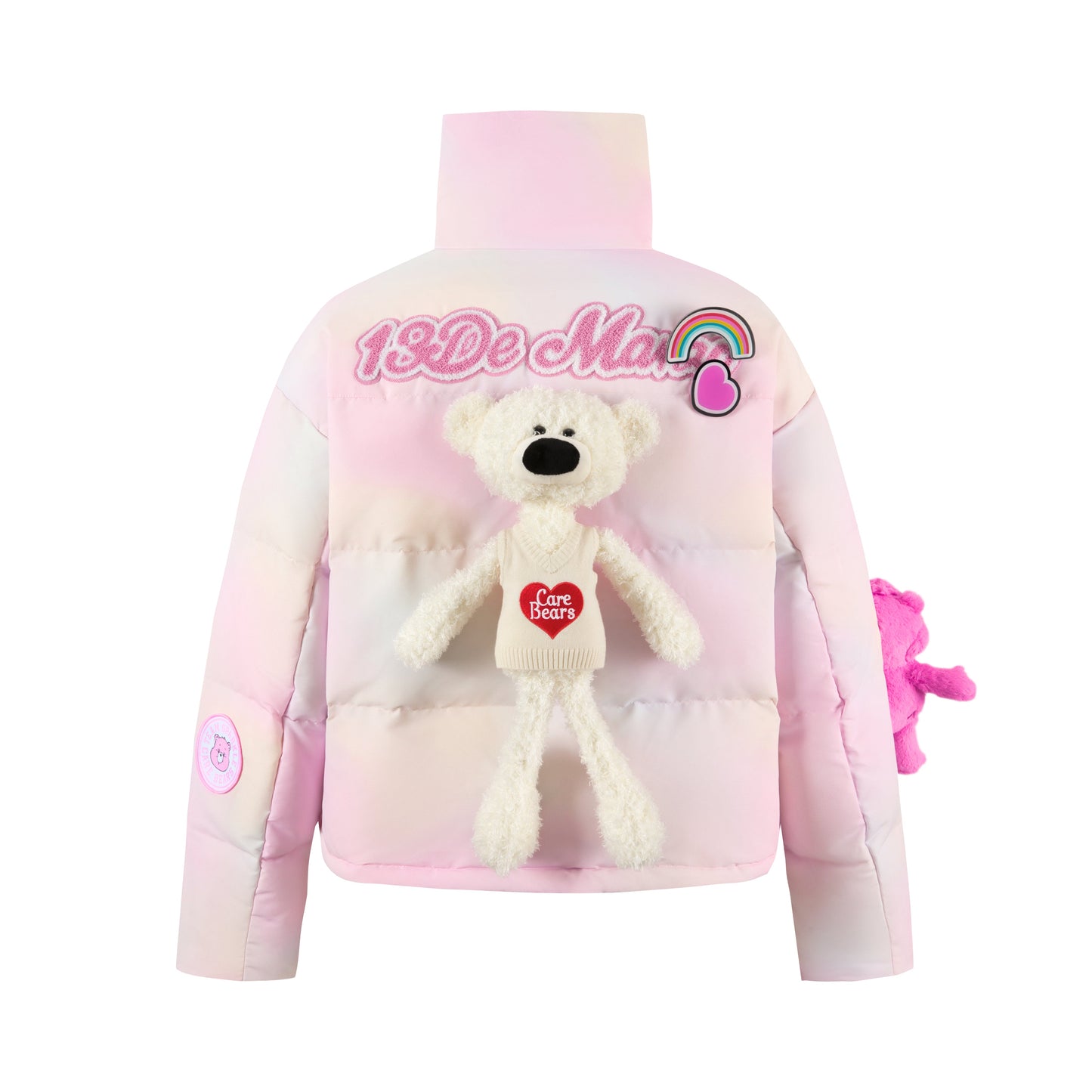 13DE MARZO Care Bears Rainbow Down Jacket