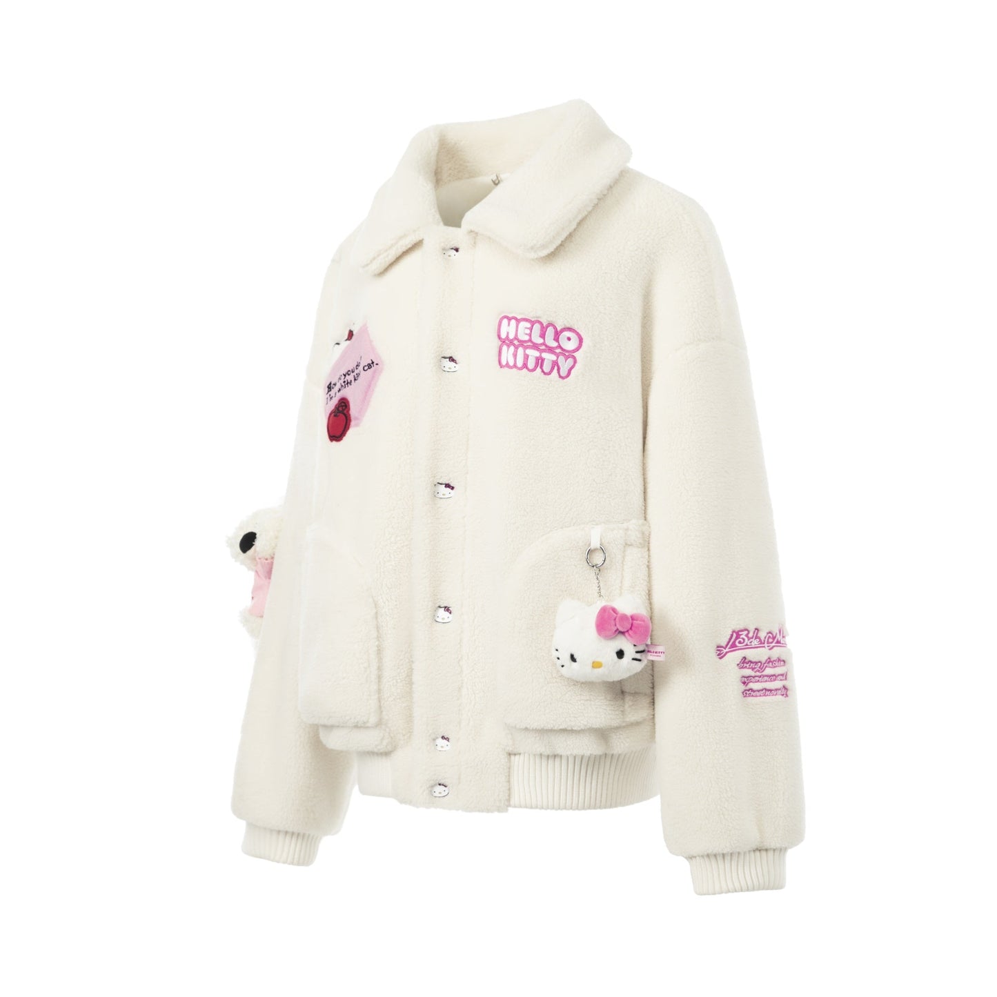 13DE MARZO Hello Kitty Bear Fleece Coat