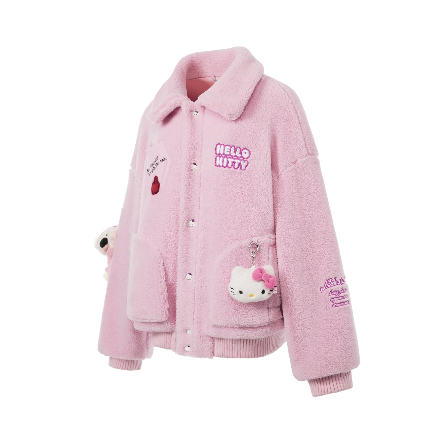 13DE MARZO Hello Kitty Bear Fleece Coat