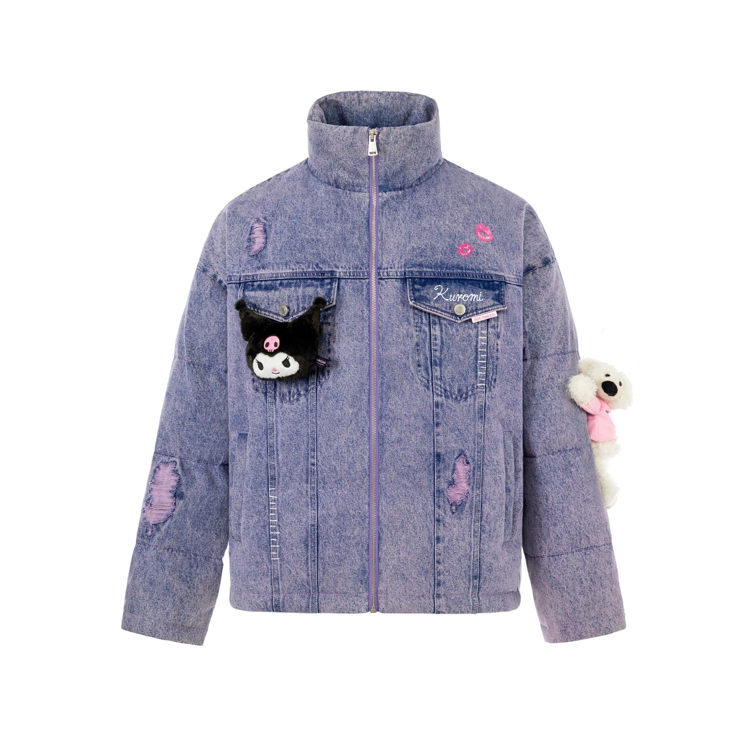 13DE MARZO  Kuromi Bear Denim Down Jacket