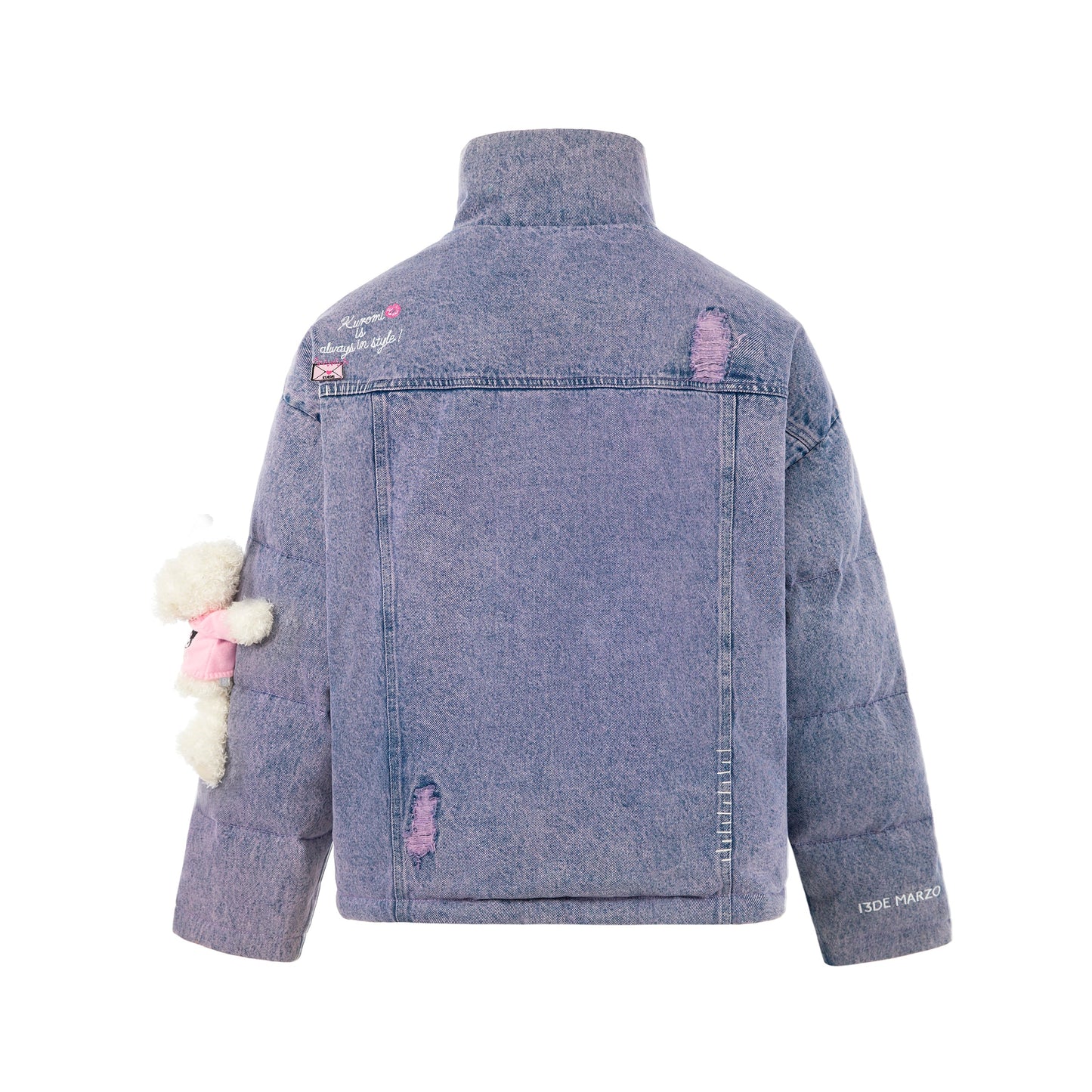 13DE MARZO  Kuromi Bear Denim Down Jacket