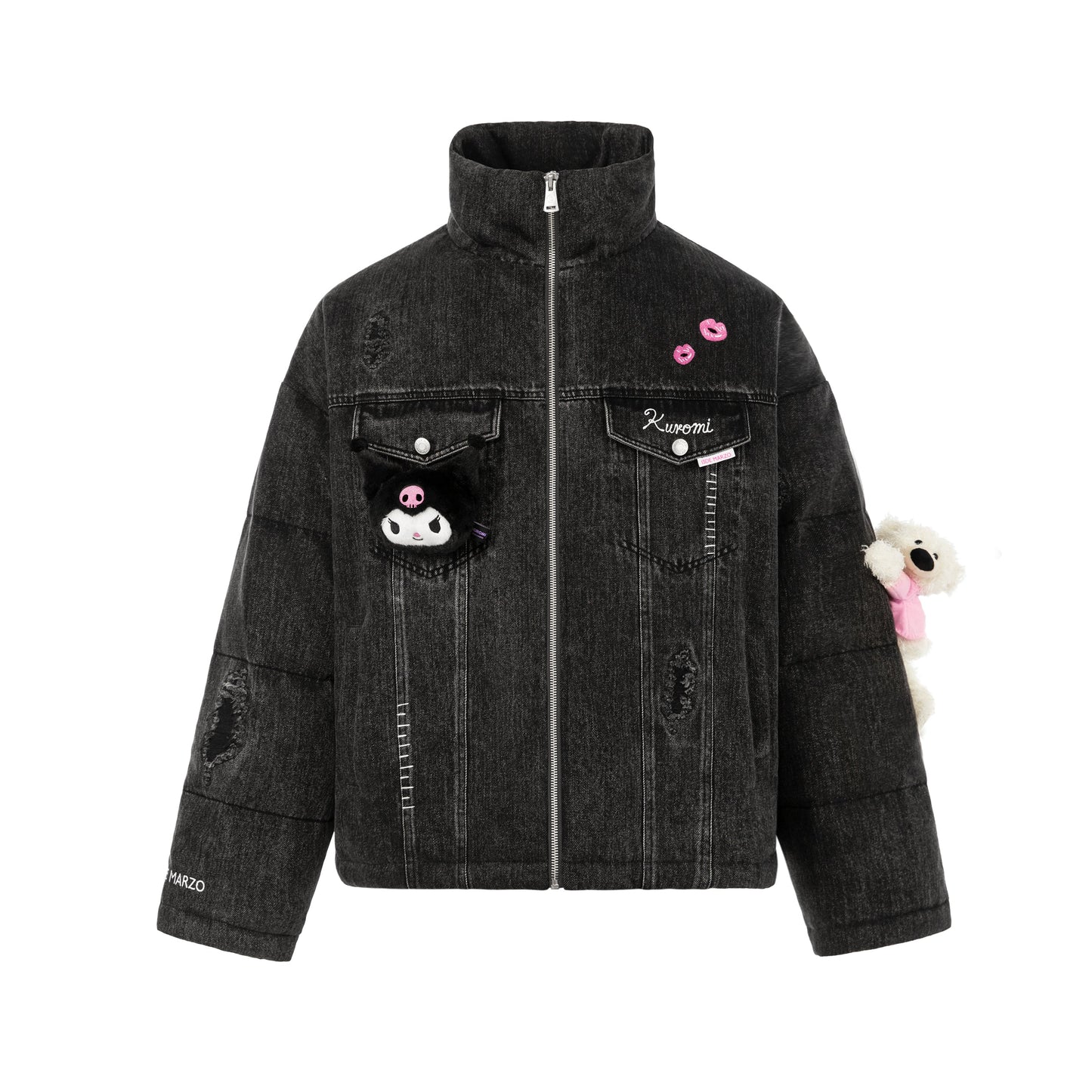 13DE MARZO  Kuromi Bear Denim Down Jacket