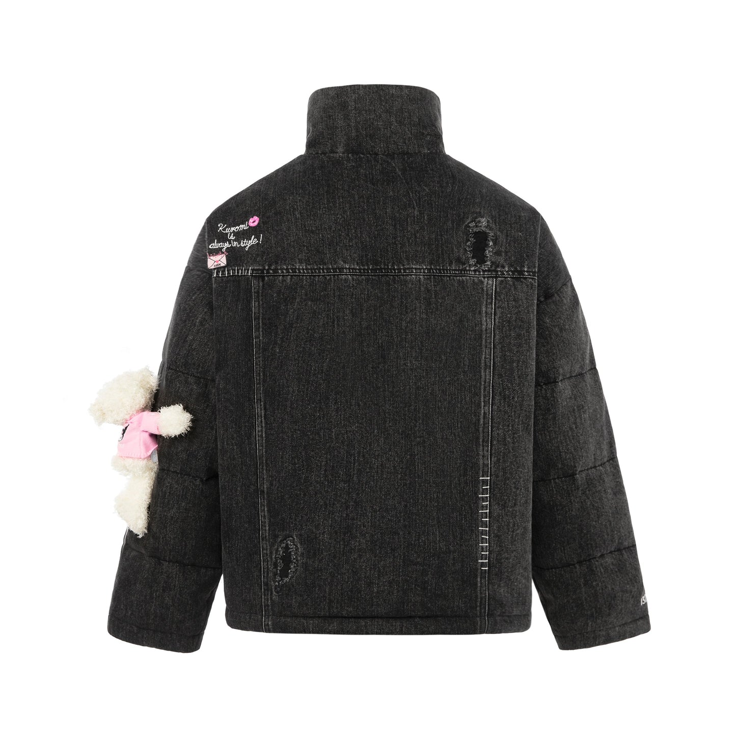 13DE MARZO  Kuromi Bear Denim Down Jacket