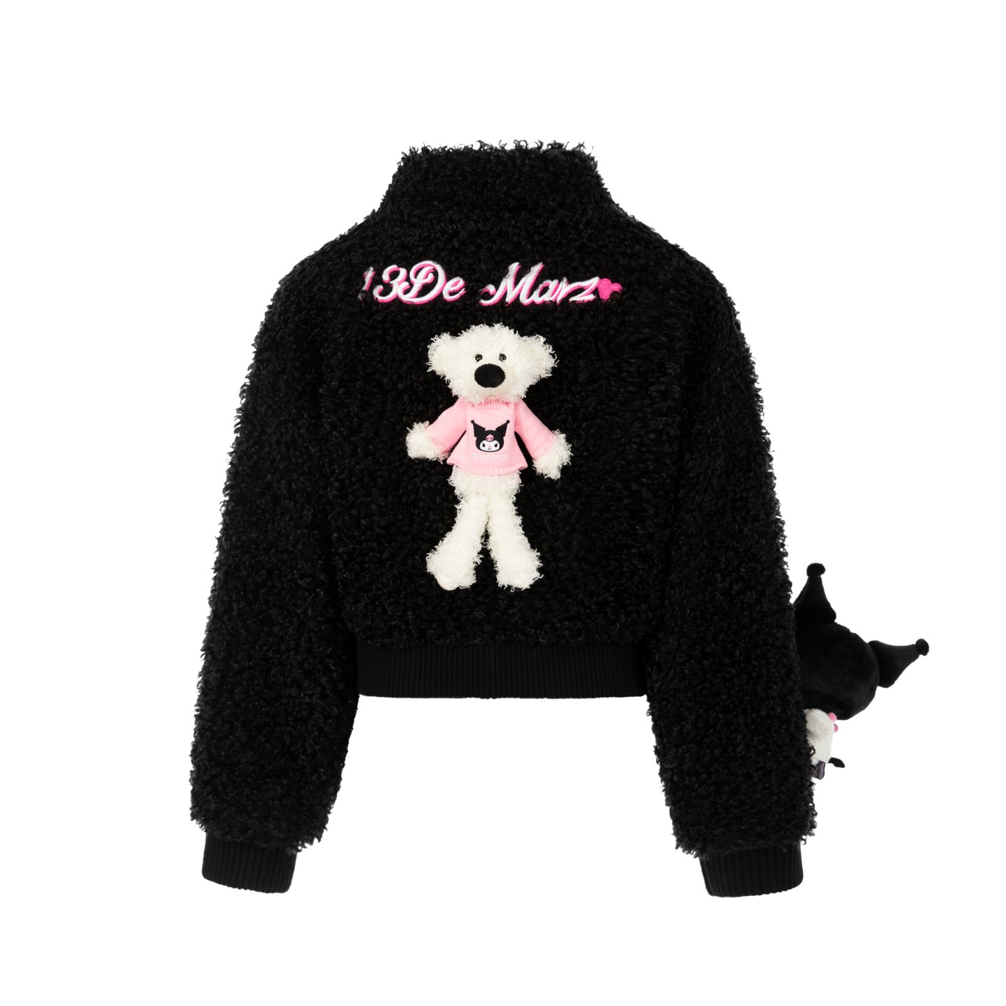 13DE MARZO Kuromi Bear Short Fleece