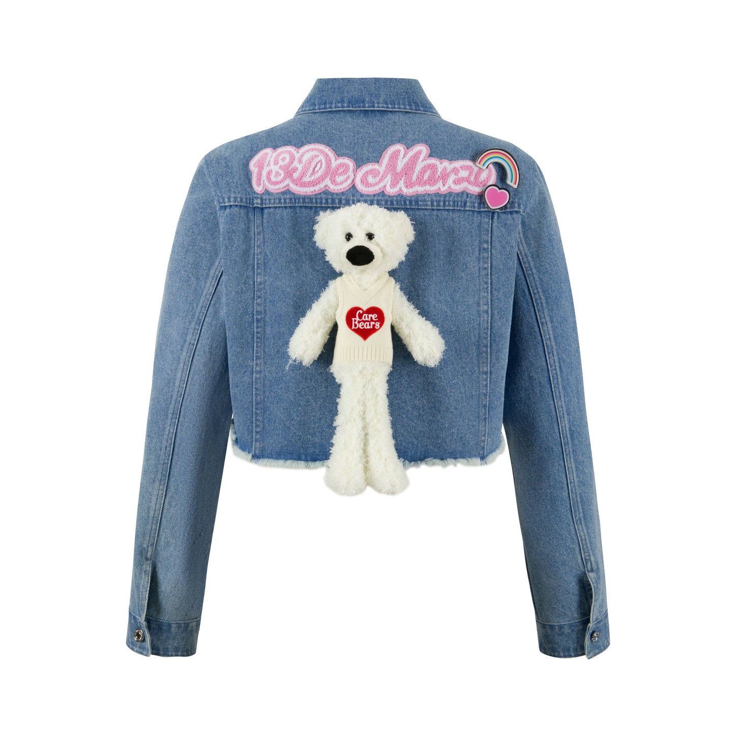 13DE MARZO Care Bears Short Denim Jacket