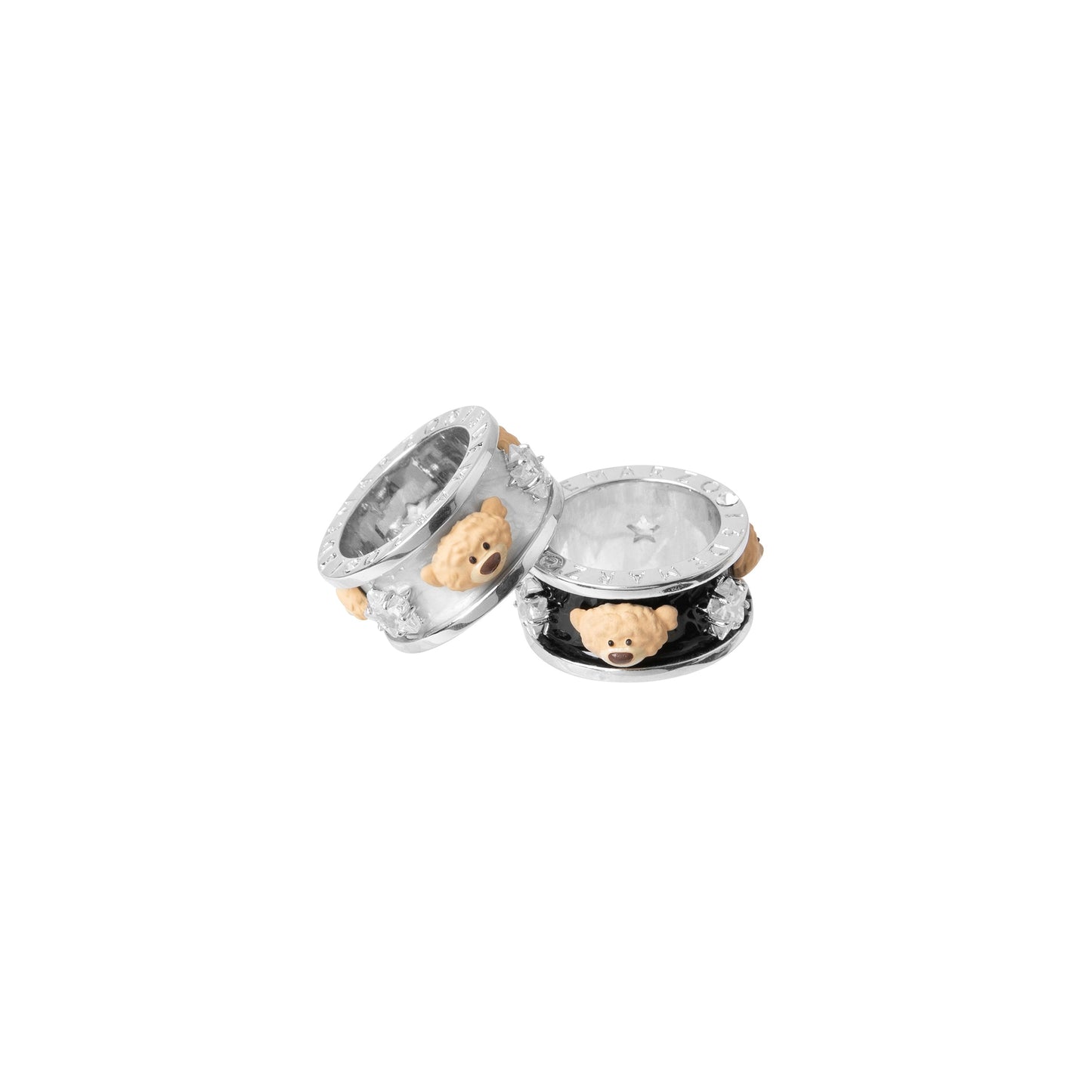 13DE MARZO Zirconia Bear Around Ring